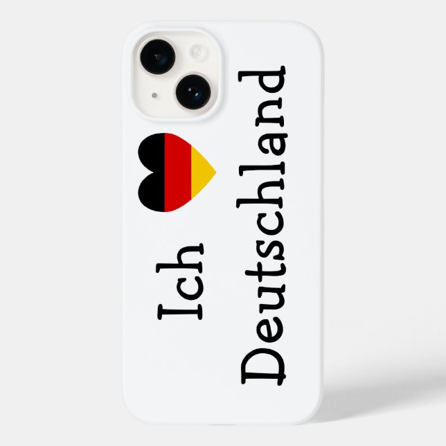 Ich liebe Deutschland Case-Mate iPhone Hülle (Rückseite)