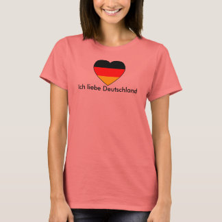 "Ich liebe Deutschland" Fussball Deutschland T-Shirt