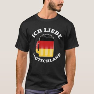 Ich Liebe Deutschland I Liebe Deutschland Flaggen  T-Shirt