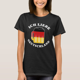 Ich Liebe Deutschland I Liebe Deutschland Flaggen  T-Shirt