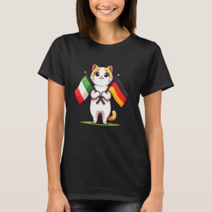 Ich liebe Deutschland Italien Freundschaftsflagge  T-Shirt