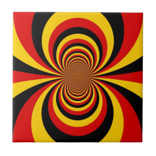 Ich liebe Deutschland Nationalflagge Farben Kunstp Fliese