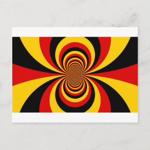 Ich liebe Deutschland Nationalflaggenfarben Kunstp Postkarte