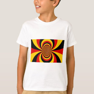 Ich liebe Deutschland Nationalflaggenfarben Kunstp T-Shirt