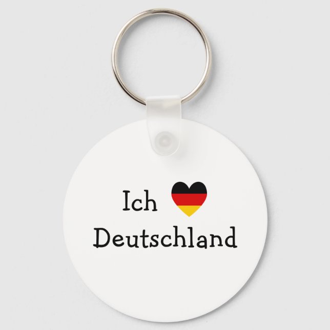 Ich liebe Deutschland Schlüsselanhänger (Vorderseite)