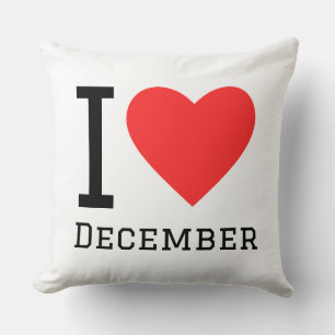 Ich liebe Dezember Kissen