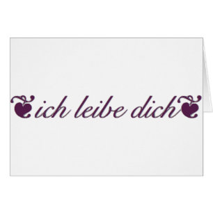 ich liebe dich