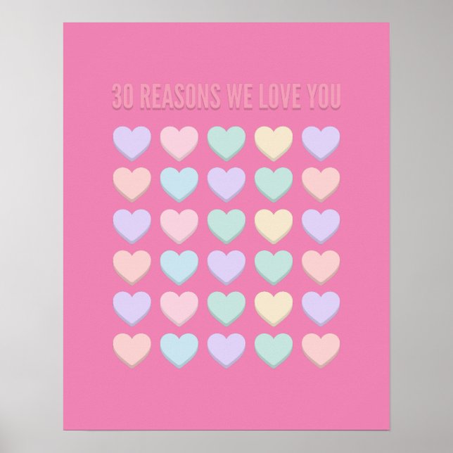 Ich liebe dich - 30 Gründe für dich - 30. Poster (Vorne)