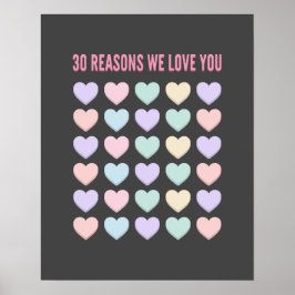 Ich liebe dich - 30 Gründe für dich - 30. Poster