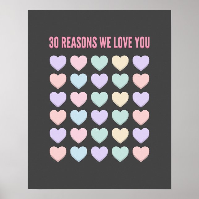 Ich liebe dich - 30 Gründe für dich - 30. Poster (Vorne)