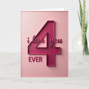 Ich liebe Dich 4 Ever Karte