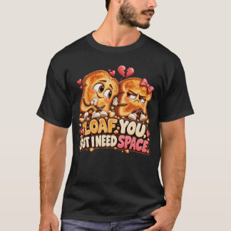 Ich liebe dich, aber ich brauche Platz Lustiger To T-Shirt