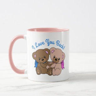 Ich liebe dich auch Teddybären umarmen Tasse