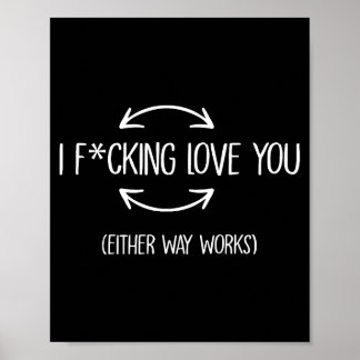 Ich liebe dich auf jeden Fall lustige Zitate  Poster