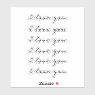 Ich Liebe dich Aufkleber