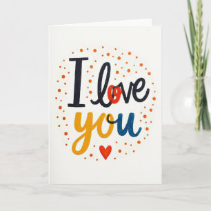 Ich liebe Dich Ausdruckskarte Karte