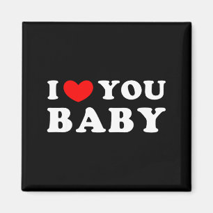 Ich liebe dich Baby, ich Herz Baby  Magnet