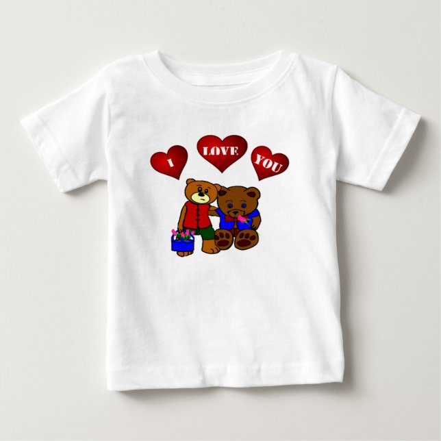 ICH LIEBE DICH BABY T-SHIRT (Vorderseite)