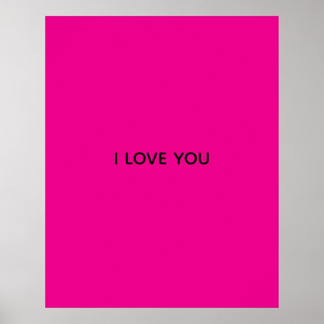 ICH LIEBE DICH-BANNER POSTER (Vorne)
