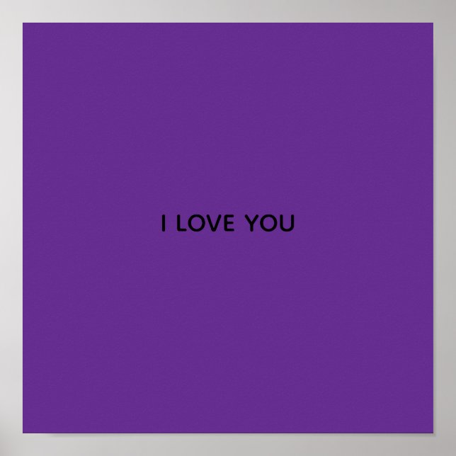 ICH LIEBE DICH-BANNER POSTER (Vorne)
