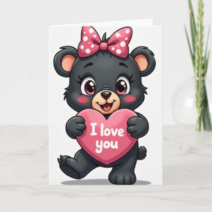 Ich liebe dich Bär Karte