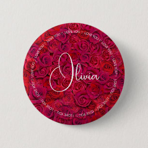 Ich liebe dich Benutzername rote Rosen Liebe Button