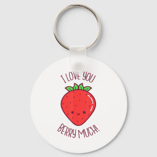Ich liebe dich Berry viel Kawaii Erdbeeren Valenti Schlüsselanhänger
