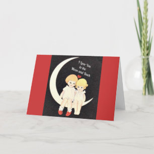 Ich liebe dich bis zum Mond und zurück, beliebtes  Karte