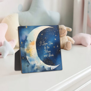 Ich liebe dich bis zum Mond und zurück Fotoplatte