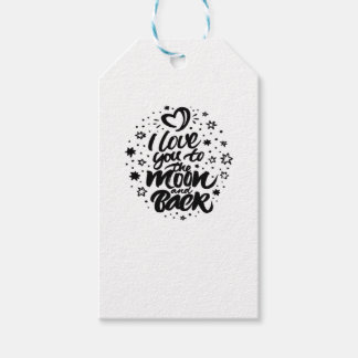 Ich liebe dich bis zum Mond und zurück Herzliches  Geschenkanhänger