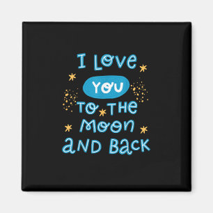 Ich liebe dich bis zum Mond und zurück im echten S Magnet
