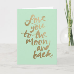 ICH LIEBE DICH BIS ZUM MOND UND ZURÜCK KARTE