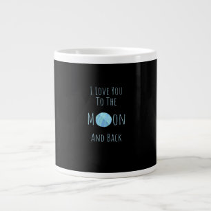 Ich liebe dich bis zum Mond und zurück Klassischer Jumbo-Tasse