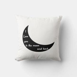 Ich liebe dich bis zum Mond und zurück Romantische Kissen