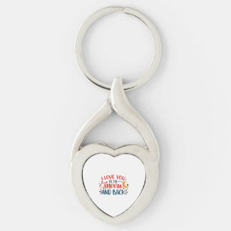 Ich liebe dich bis zum Mond und zurück Romantische Schlüsselanhänger