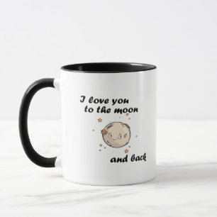 Ich liebe dich bis zum Mond und zurück Sauberes mo Tasse