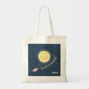 Ich liebe dich bis zum Mond und zurück Space Kids Tragetasche