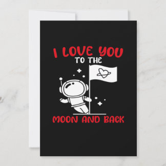 Ich liebe dich bis zum Mond und zurück Spielerei z Feiertagskarte
