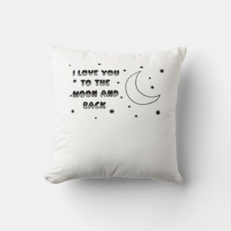 Ich liebe dich bis zum Mond und zurück Süßer zeitl Kissen