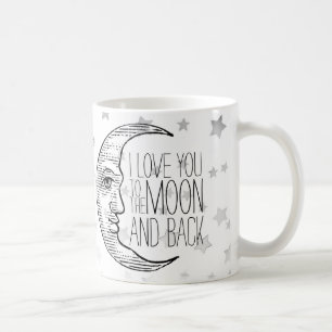 "Ich liebe dich bis zum Mond und zurück" Tasse