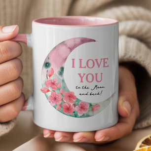 Ich liebe dich bis zum Mond und zurück Tasse