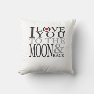 Ich liebe dich bis zum Mond und zurück Traumhafte  Kissen