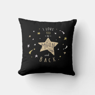Ich liebe dich bis zum Mond und zurück Unisex Mode Kissen