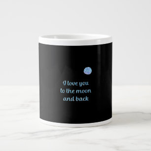 Ich liebe dich bis zum Mond und zurück Wasserfarbe Jumbo-Tasse