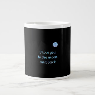 Ich liebe dich bis zum Mond und zurück Wasserfarbe Jumbo-Tasse