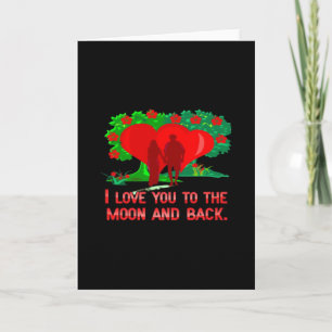 Ich liebe dich bis zum Mond und zurück Zeitloser K Karte