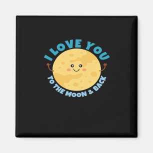 Ich liebe dich bis zum Mond und zurück Zeitloser K Magnet
