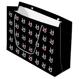 Ich Liebe dich, Black Gift Bag Große Geschenktüte