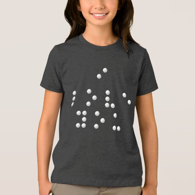 Ich liebe dich (Braille) Tri-Blend Shirt (Vorderseite)