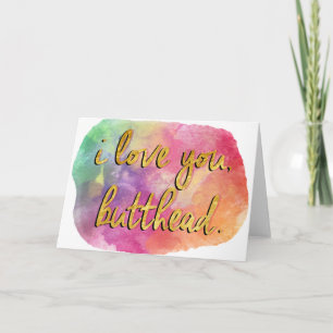 Ich Liebe dich, Butthead Karte